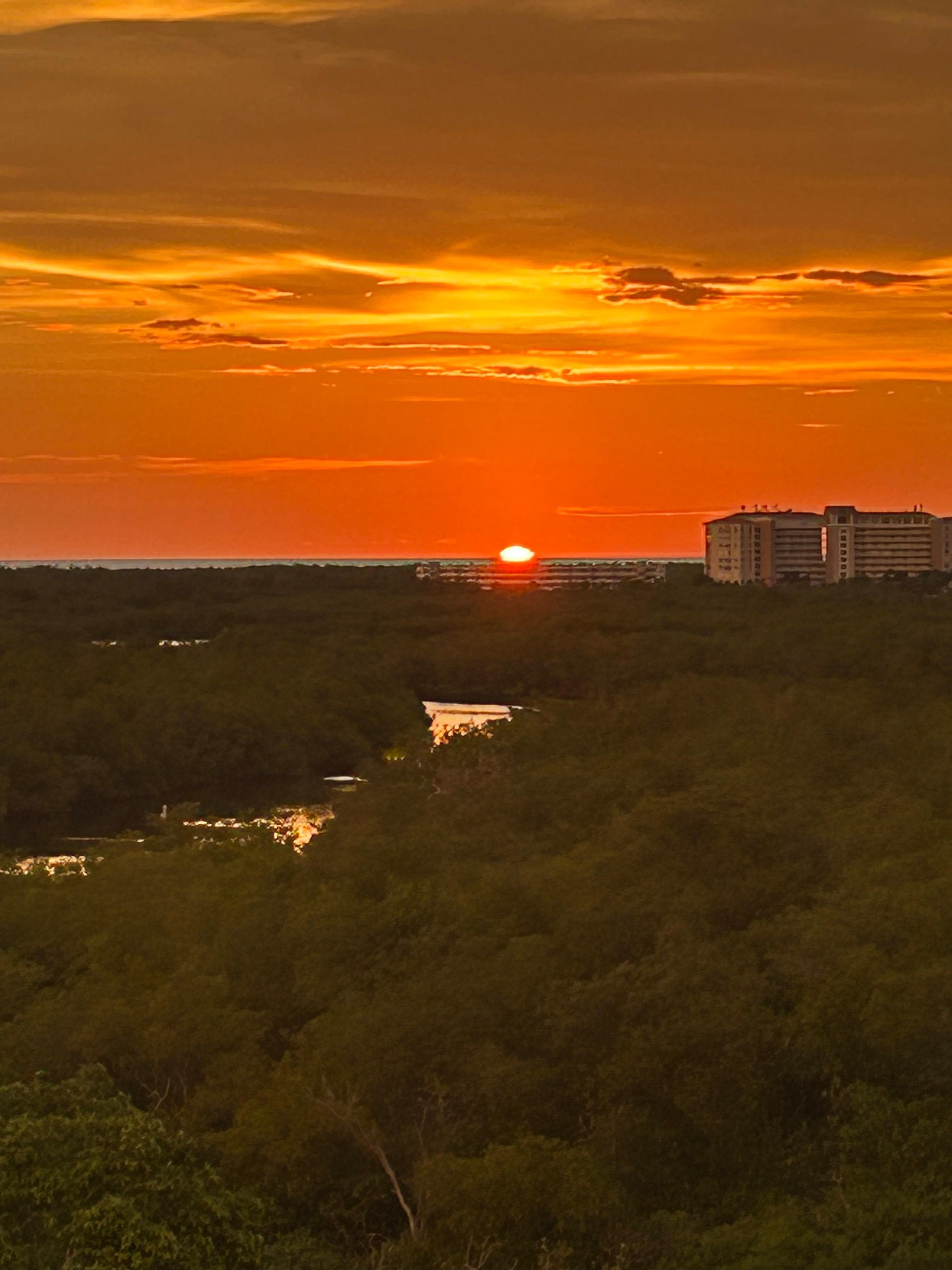 Sunset at Rooftop bar