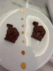 Cute camel chocolates served at the EP CLUB.