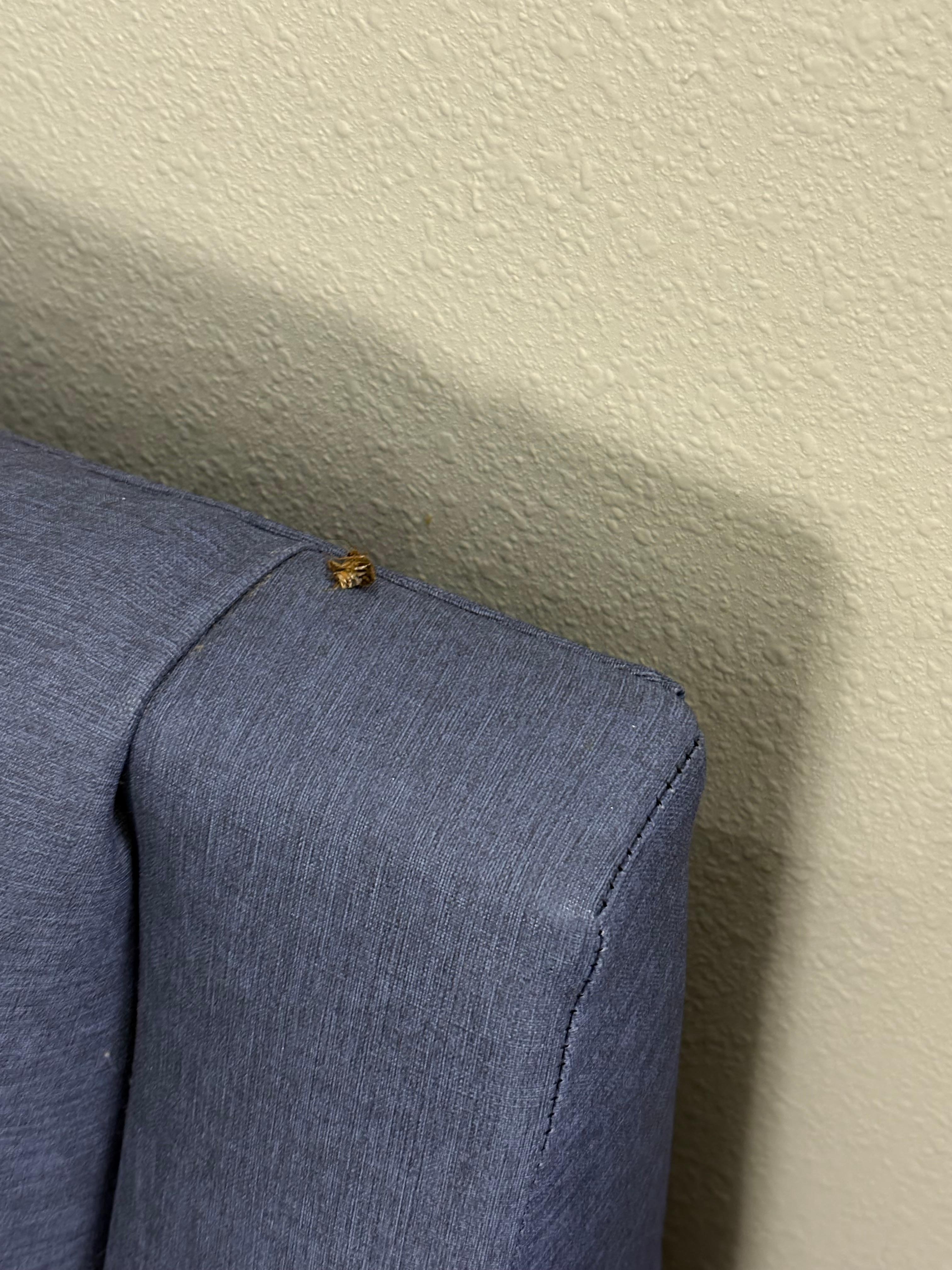 dead roach on seat inside of hotel room