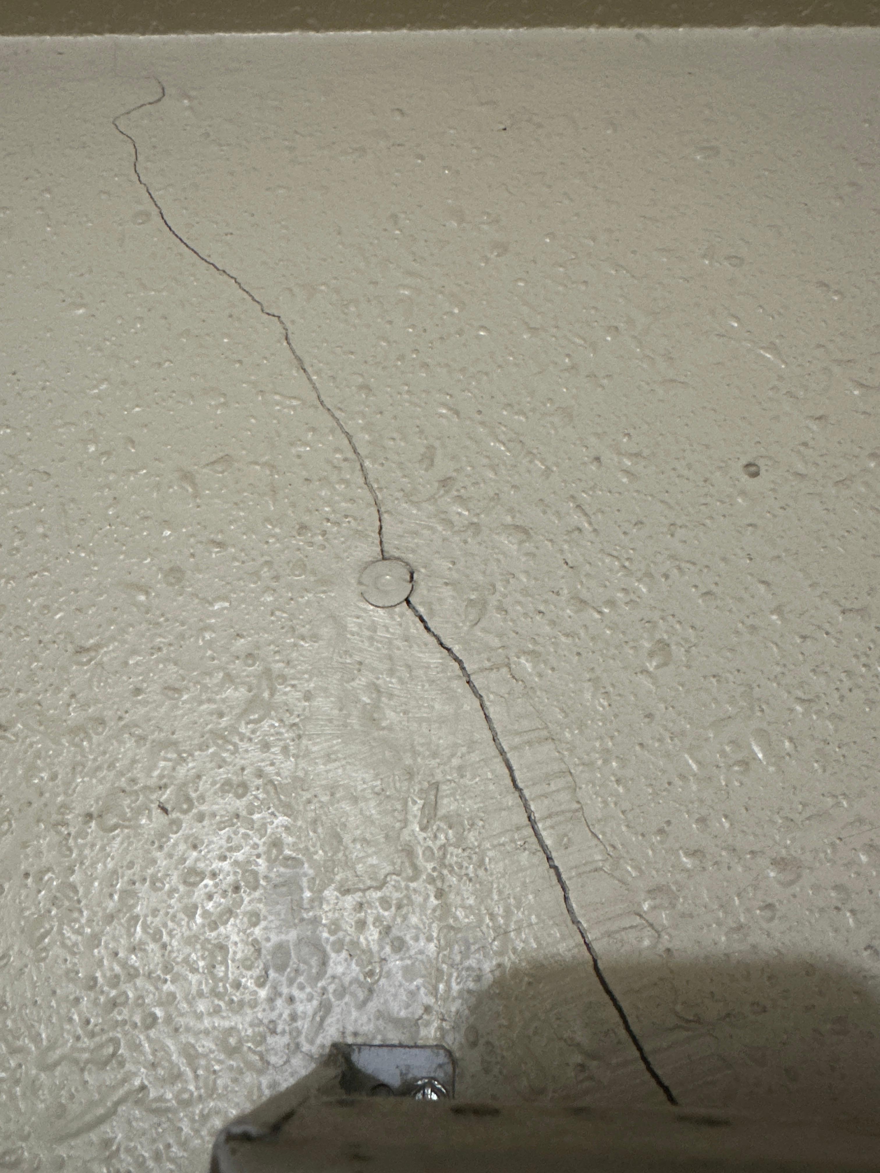Cracked wall.