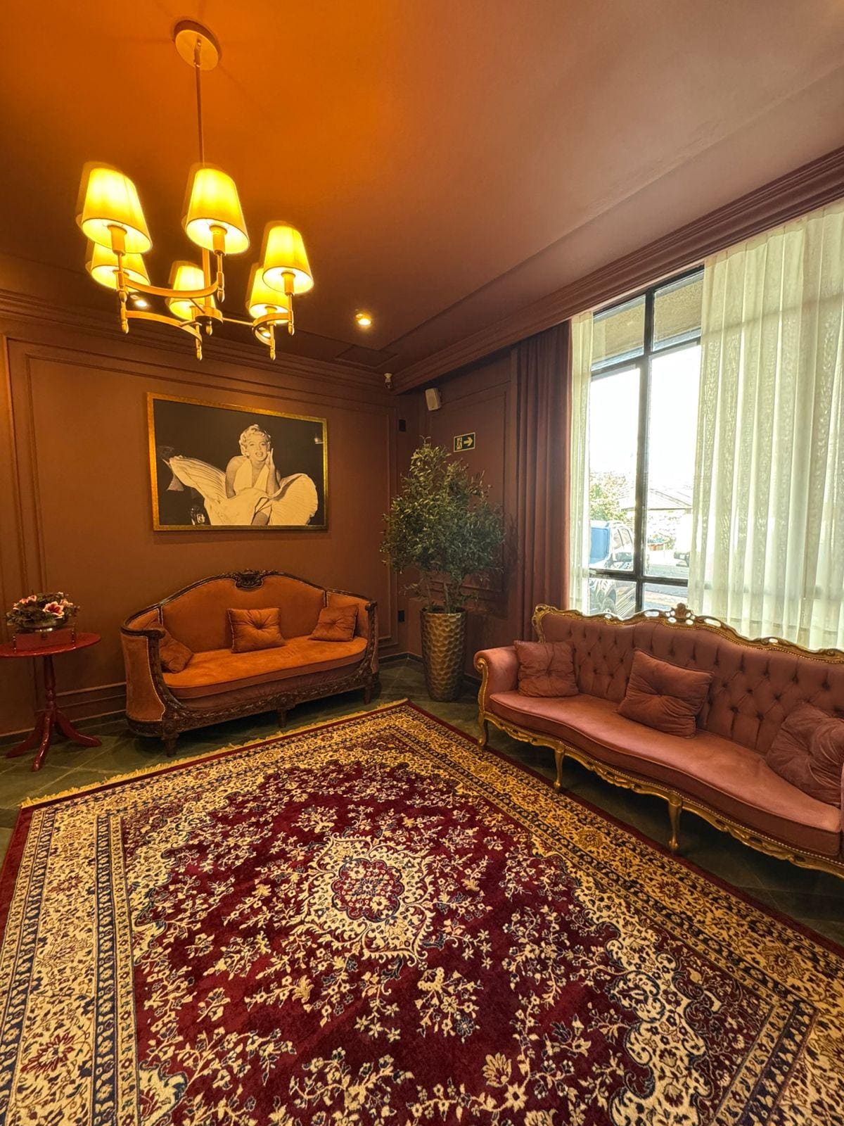 Parte favorita do hotel, recepção lindíssima 