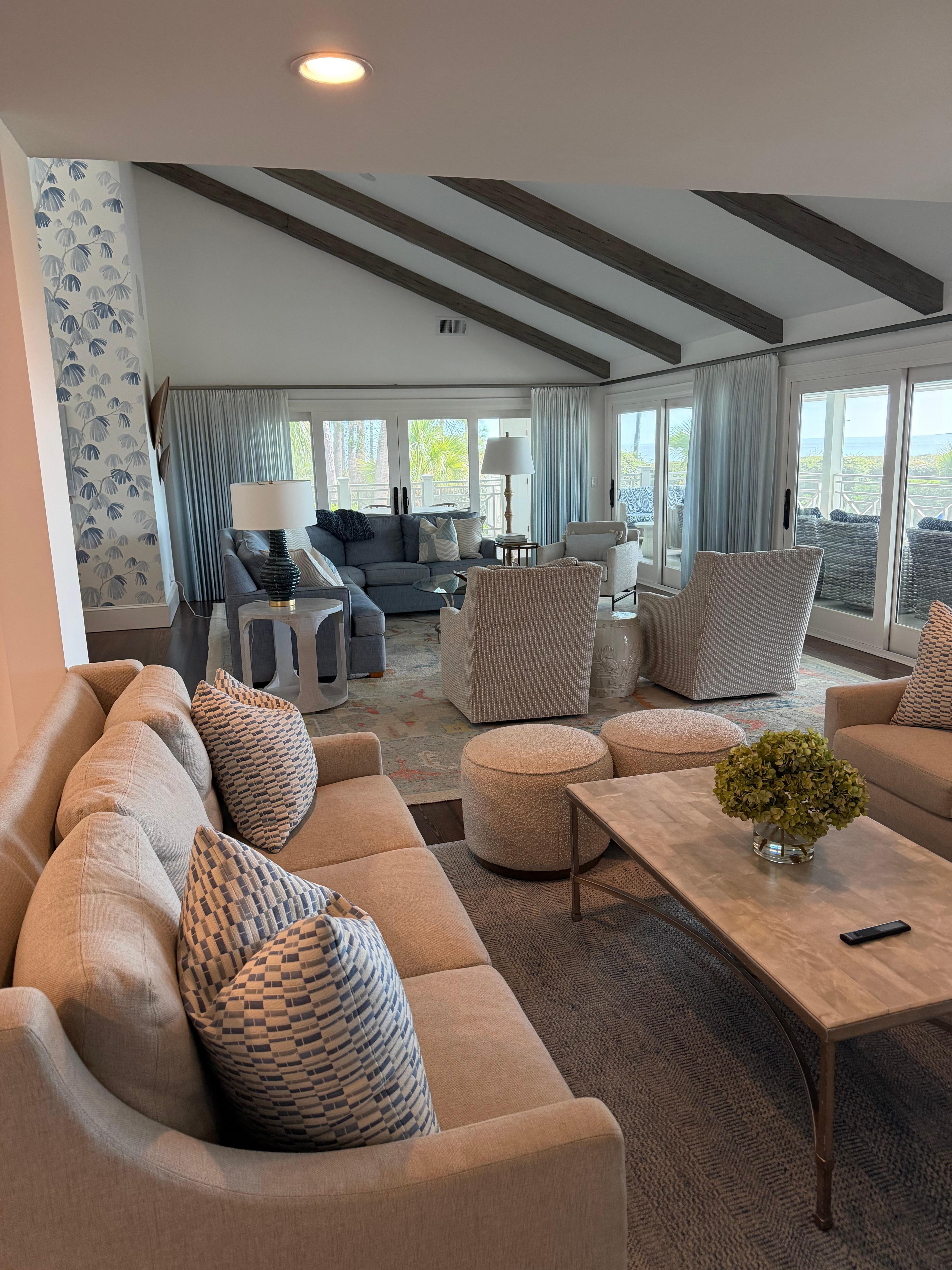 View of spacious living room