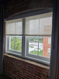View of windows in 4th floor king room