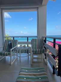 Sitting on the deck