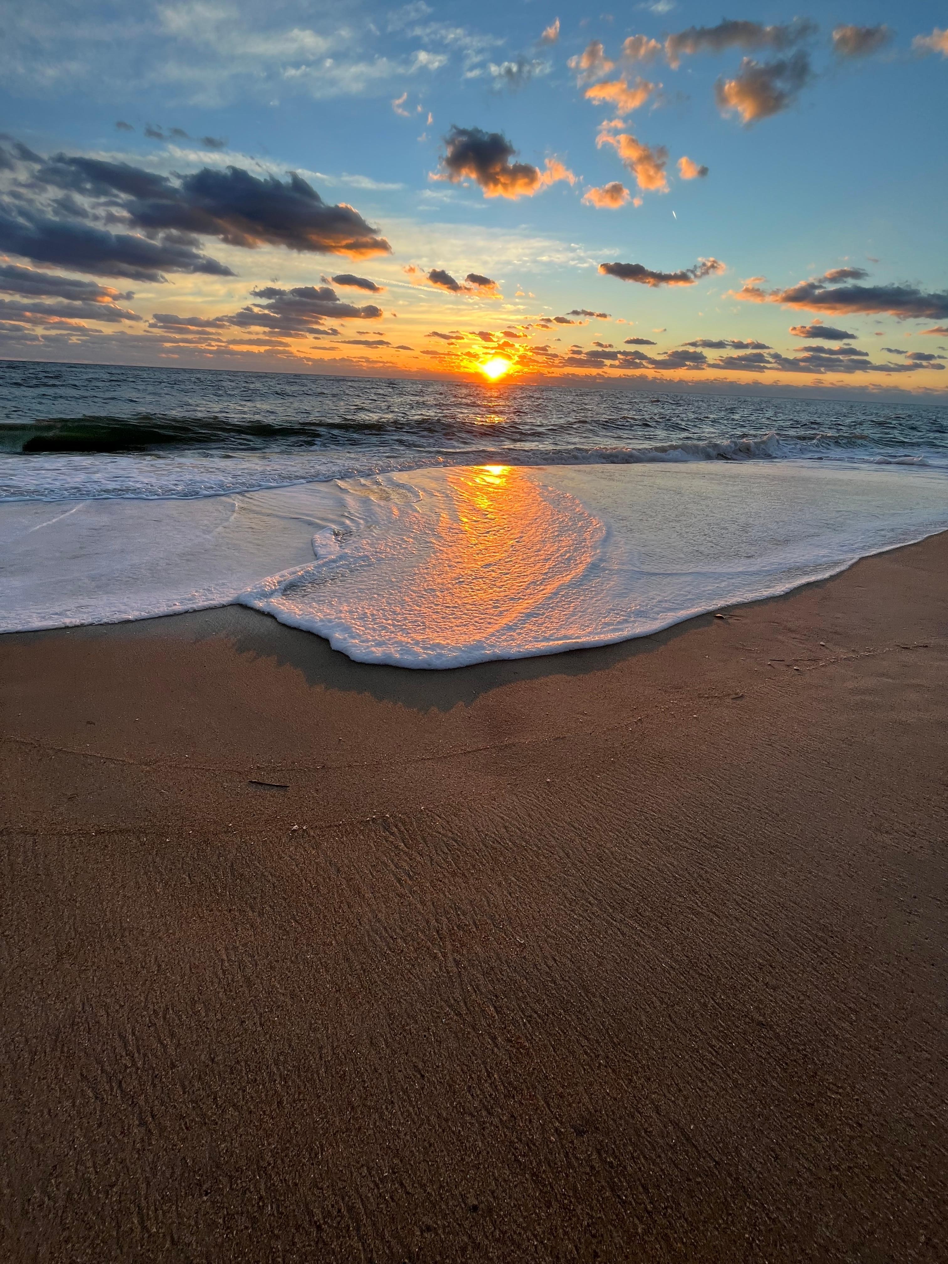 Sunrise on Rodanthe beach a few minutes short walk from the property 