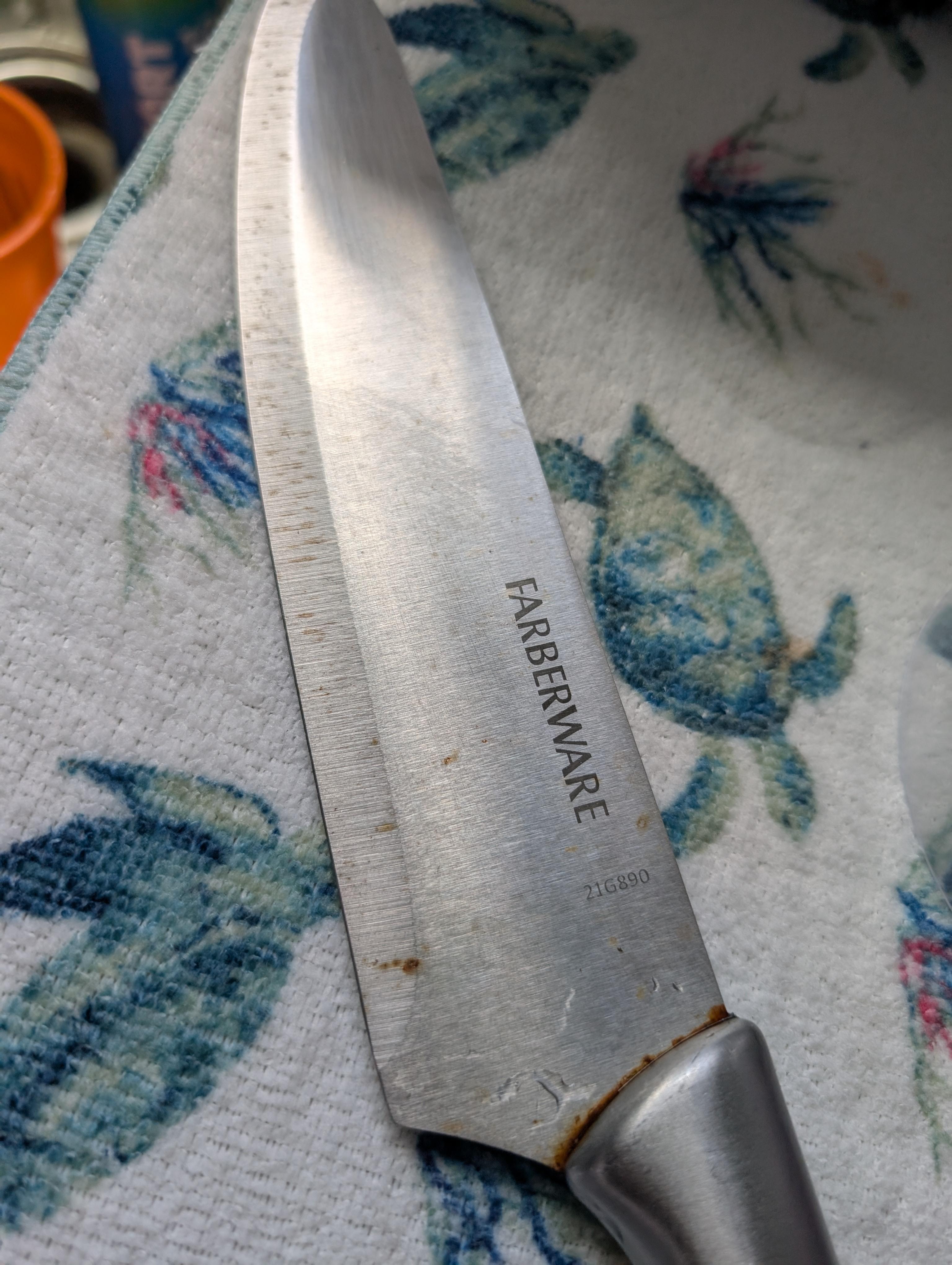 All of knives were dull and had rust