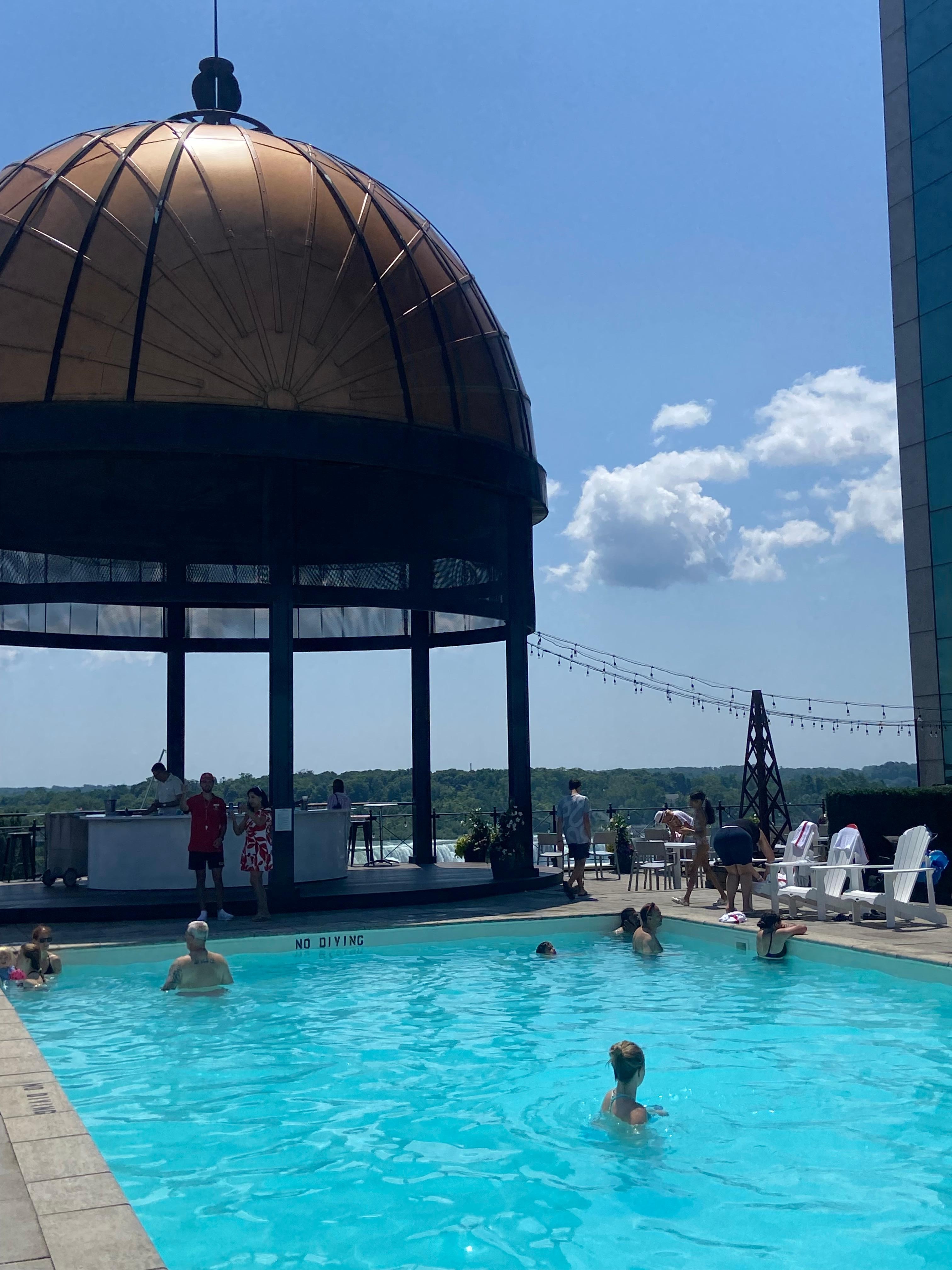 Best part of the hotel visit was the pool and the access time available.