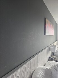 Handprints on wall bed 2