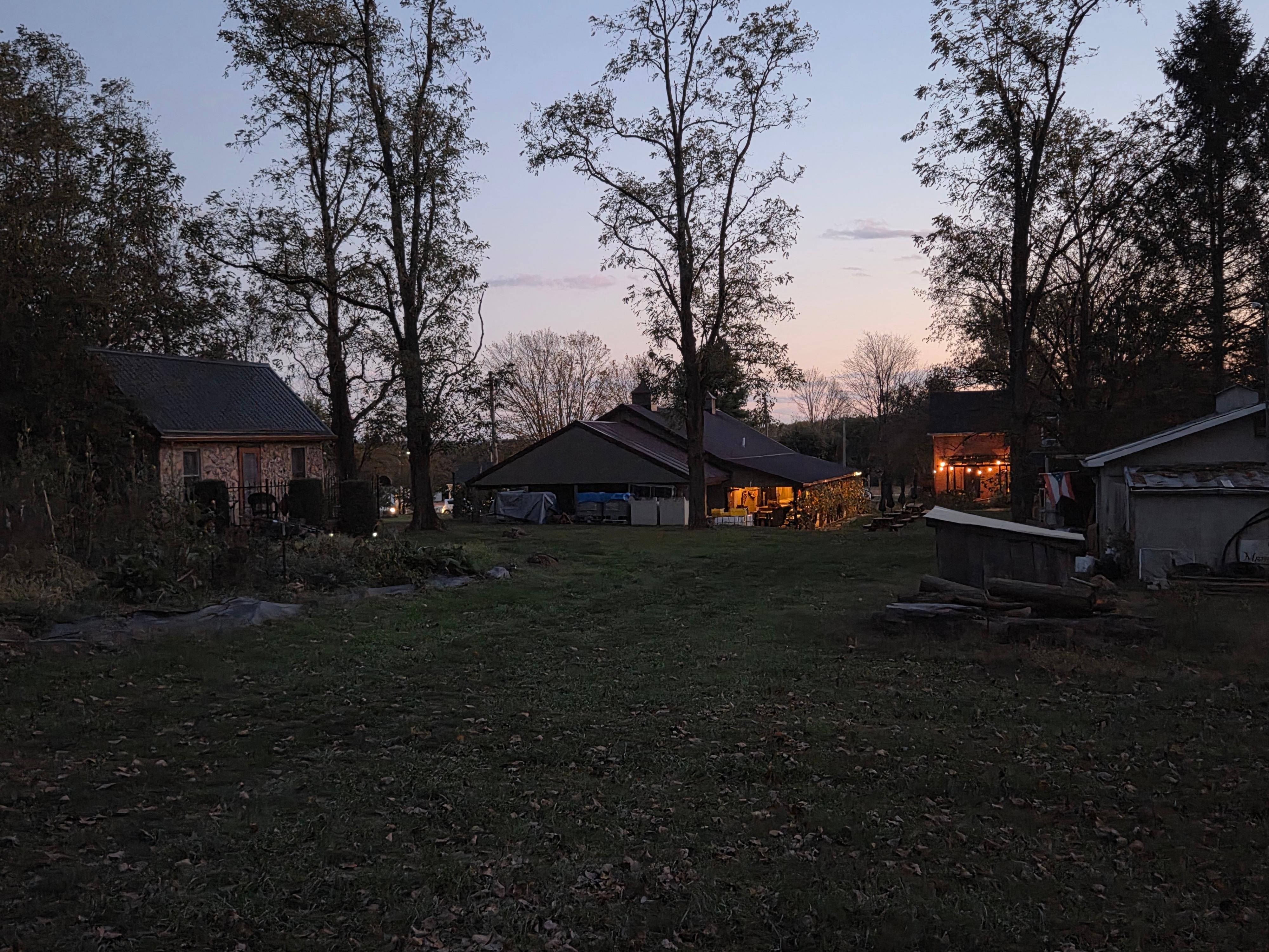 The cabin and winery