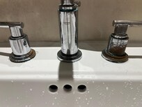 Rusted faucet