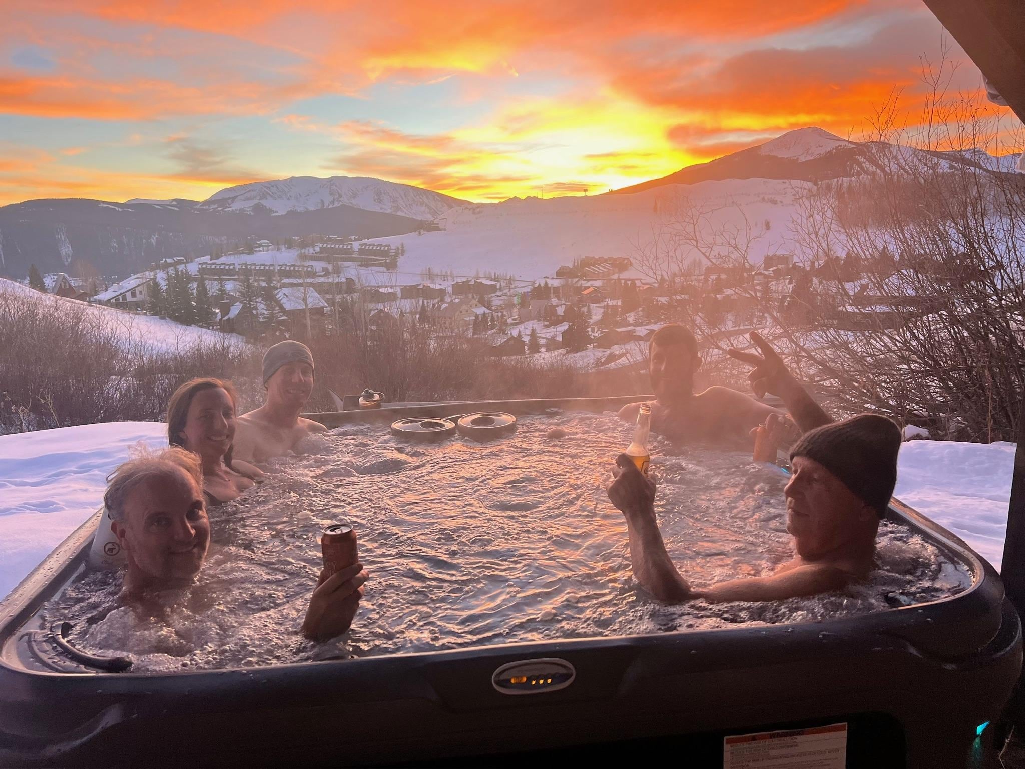 Sunset from HotTub