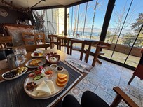 My breakfast in the cafe