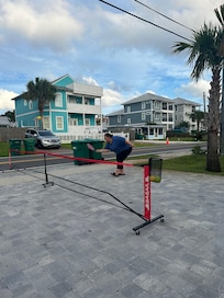We could play pickleball on our driveway!