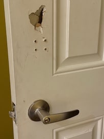 Who was locked in this room?