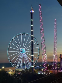 View from 5th floor balcony