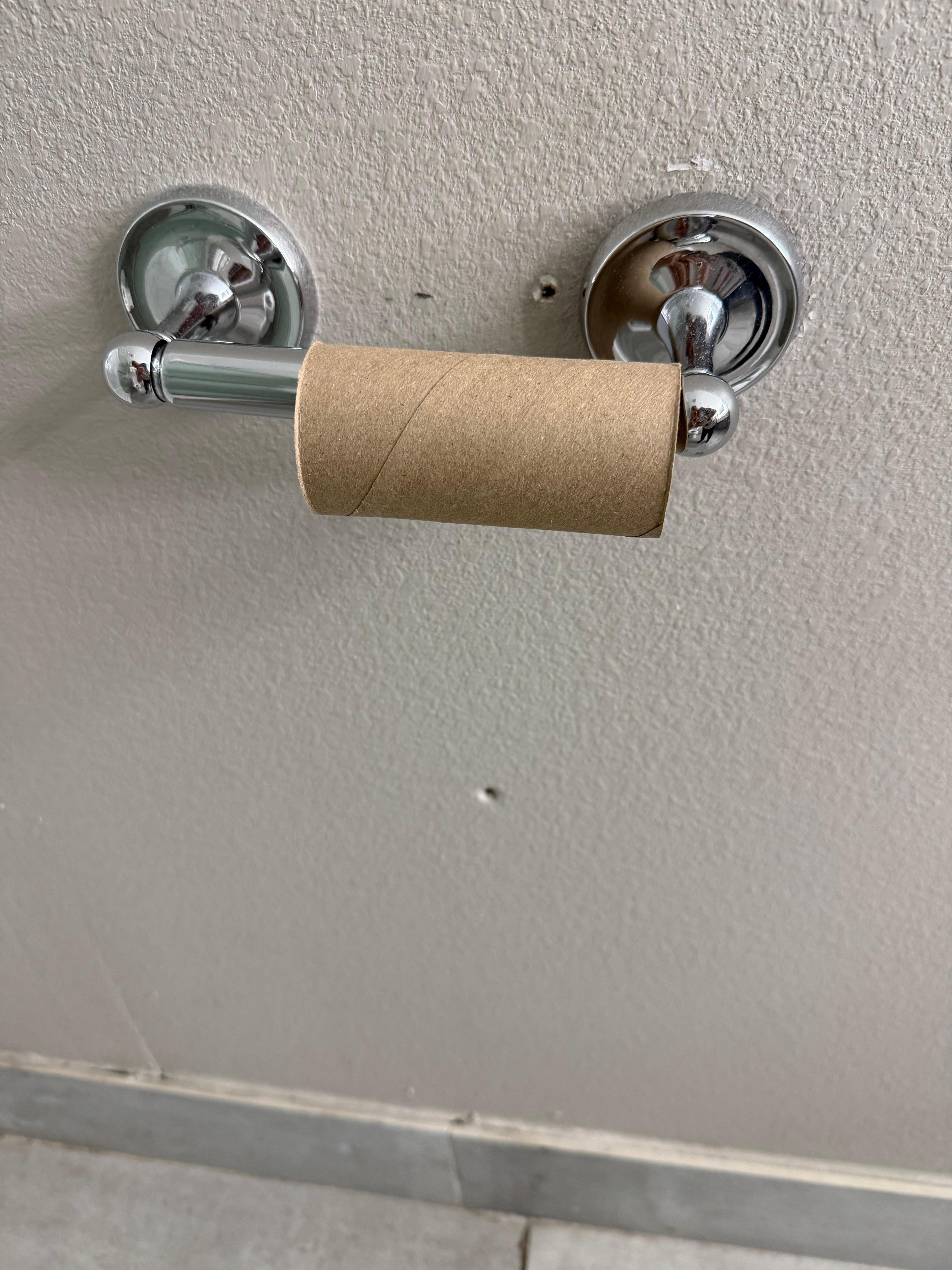 TP holder was loose.  