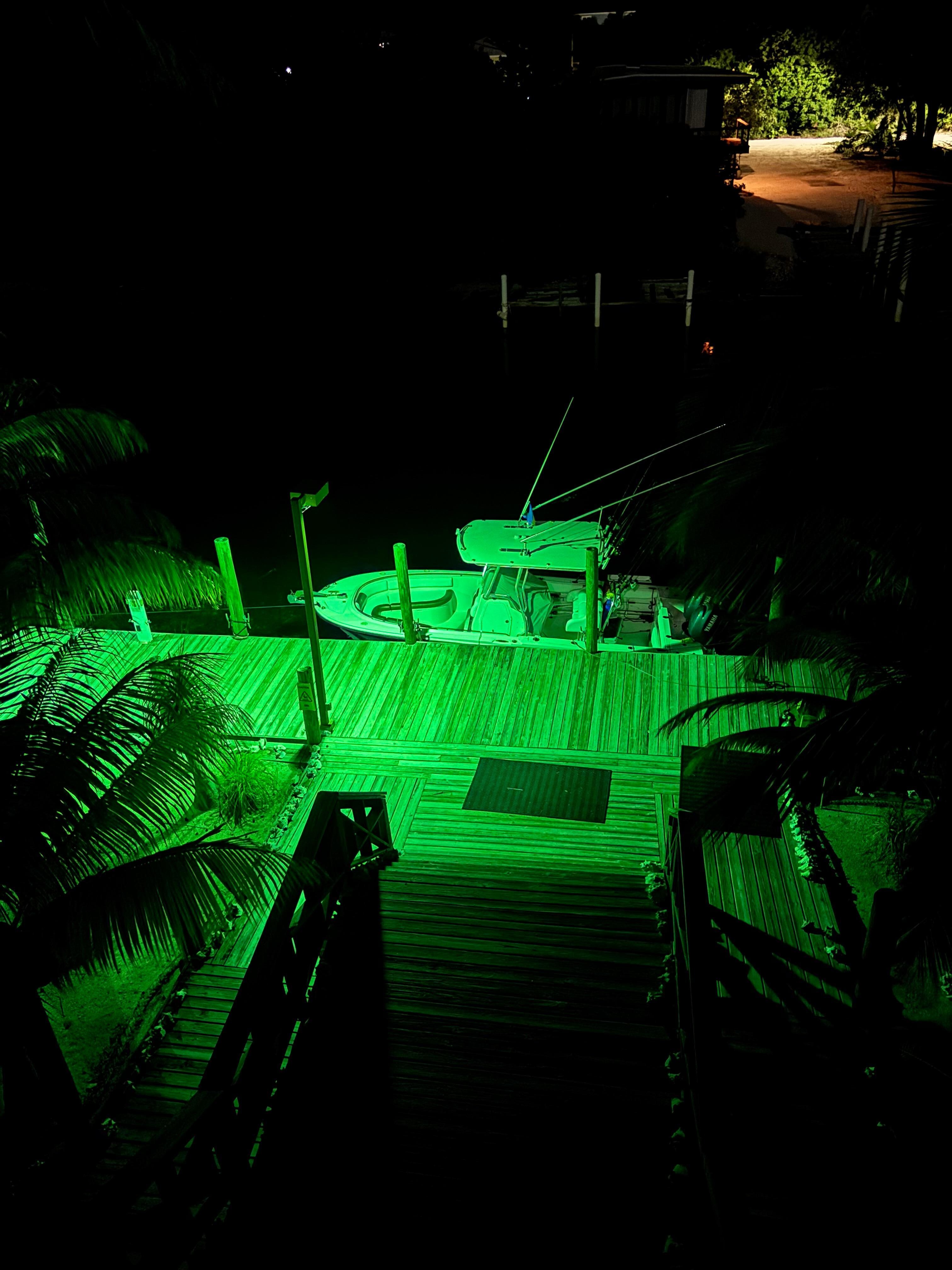 A night view from the 3rd floor balcony