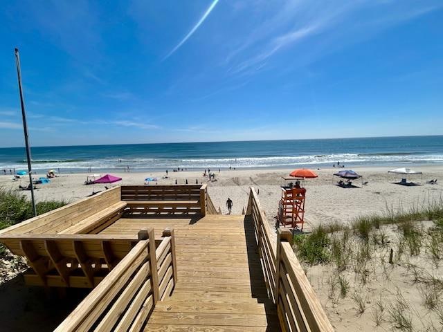 Stairway entrance to beach from Greg's place: a few min.