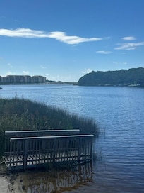 View of lake waiting on boat shuttle