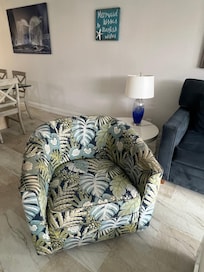 We loved the beach decor.