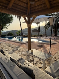 Outdoor pool area