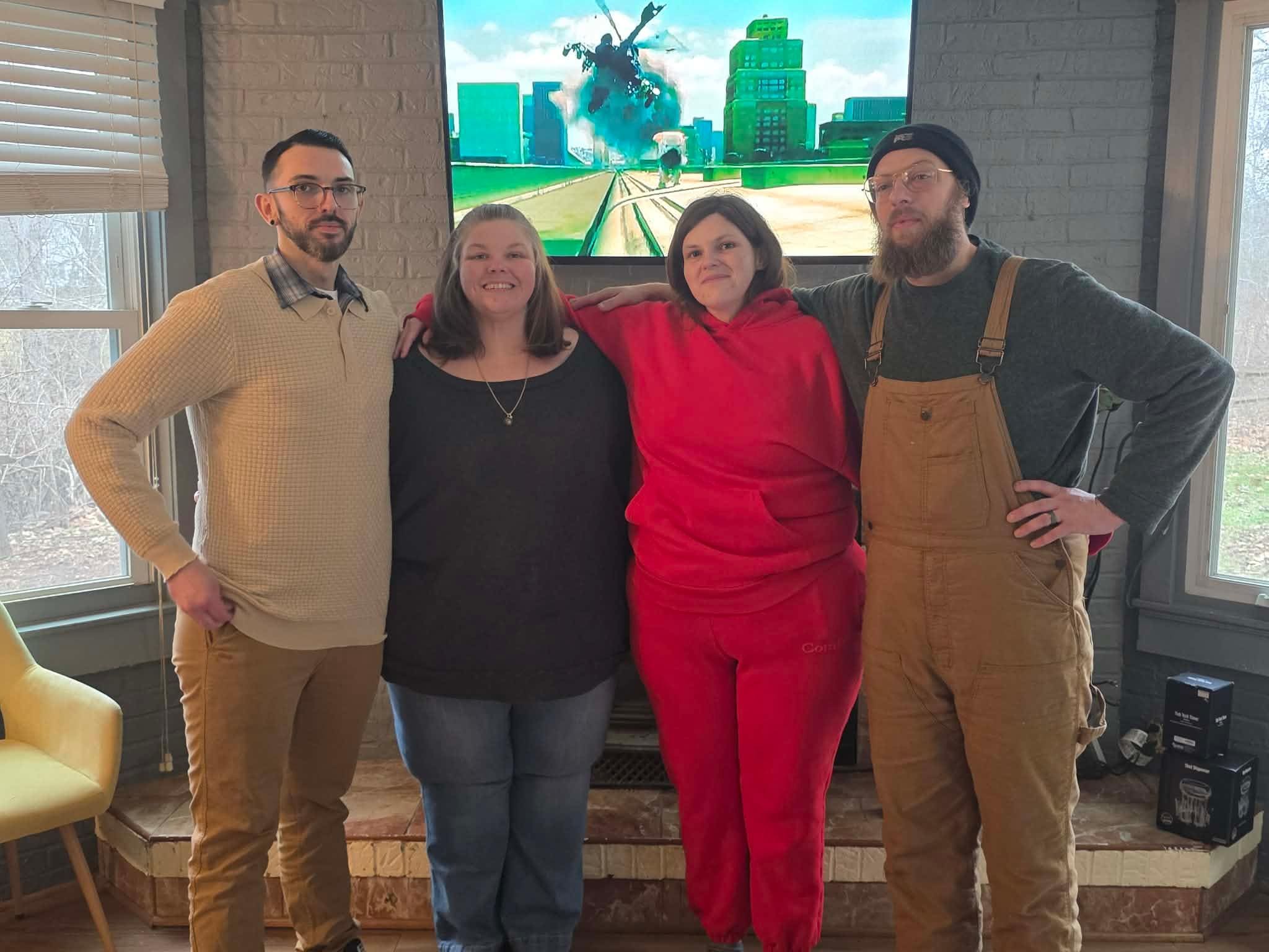 Fireplace in family room