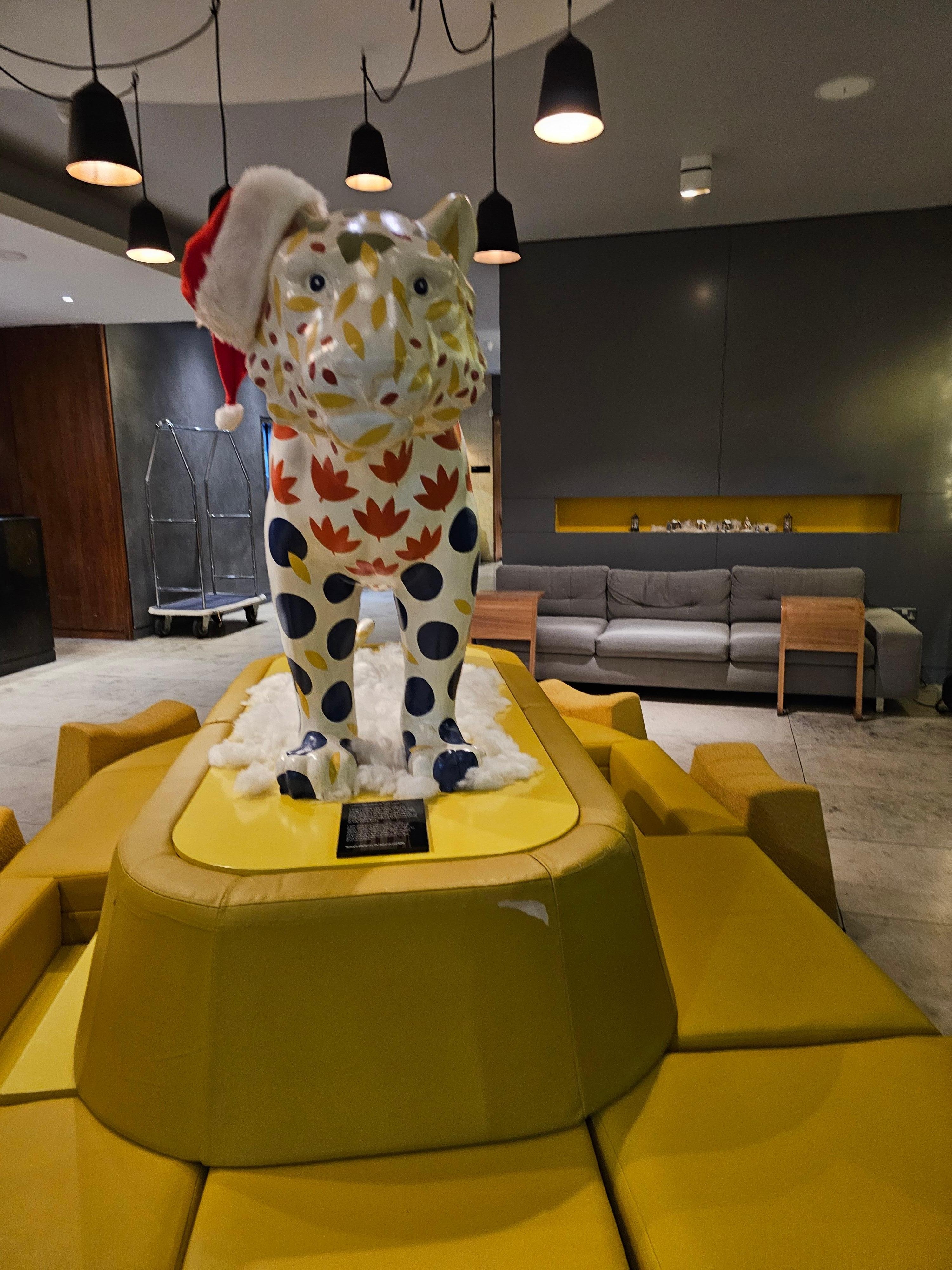 Lobby statue