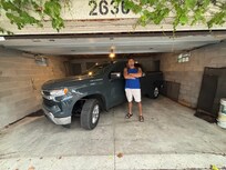 “Two car garage” & the key word is car! Thankfully mcgiver was able to fit our truck in (sideways) — AMPLE street parking available too in front of the house on N Ashland!