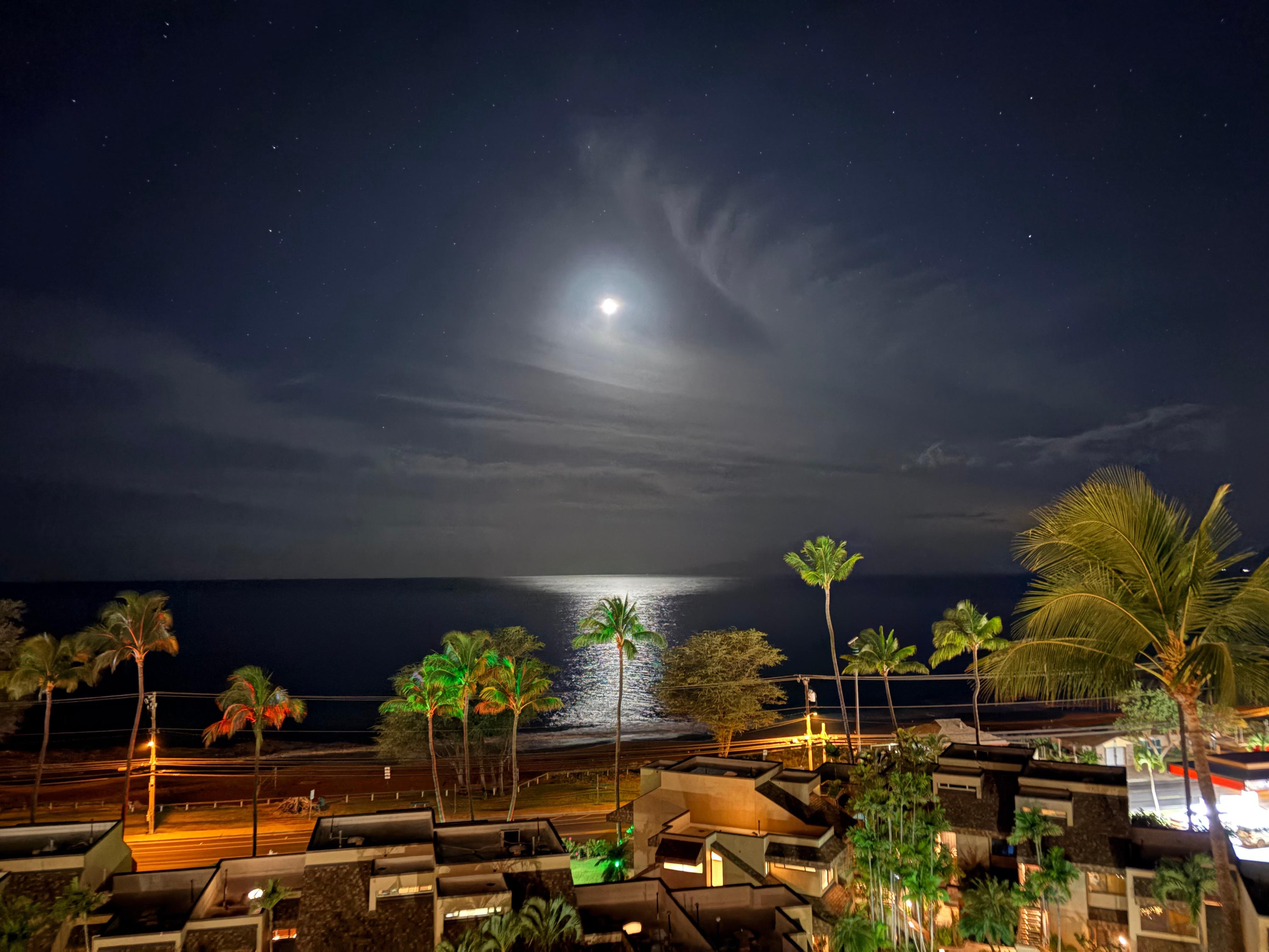 Evening view from the lanai