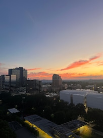 From the balcony by the lobby!