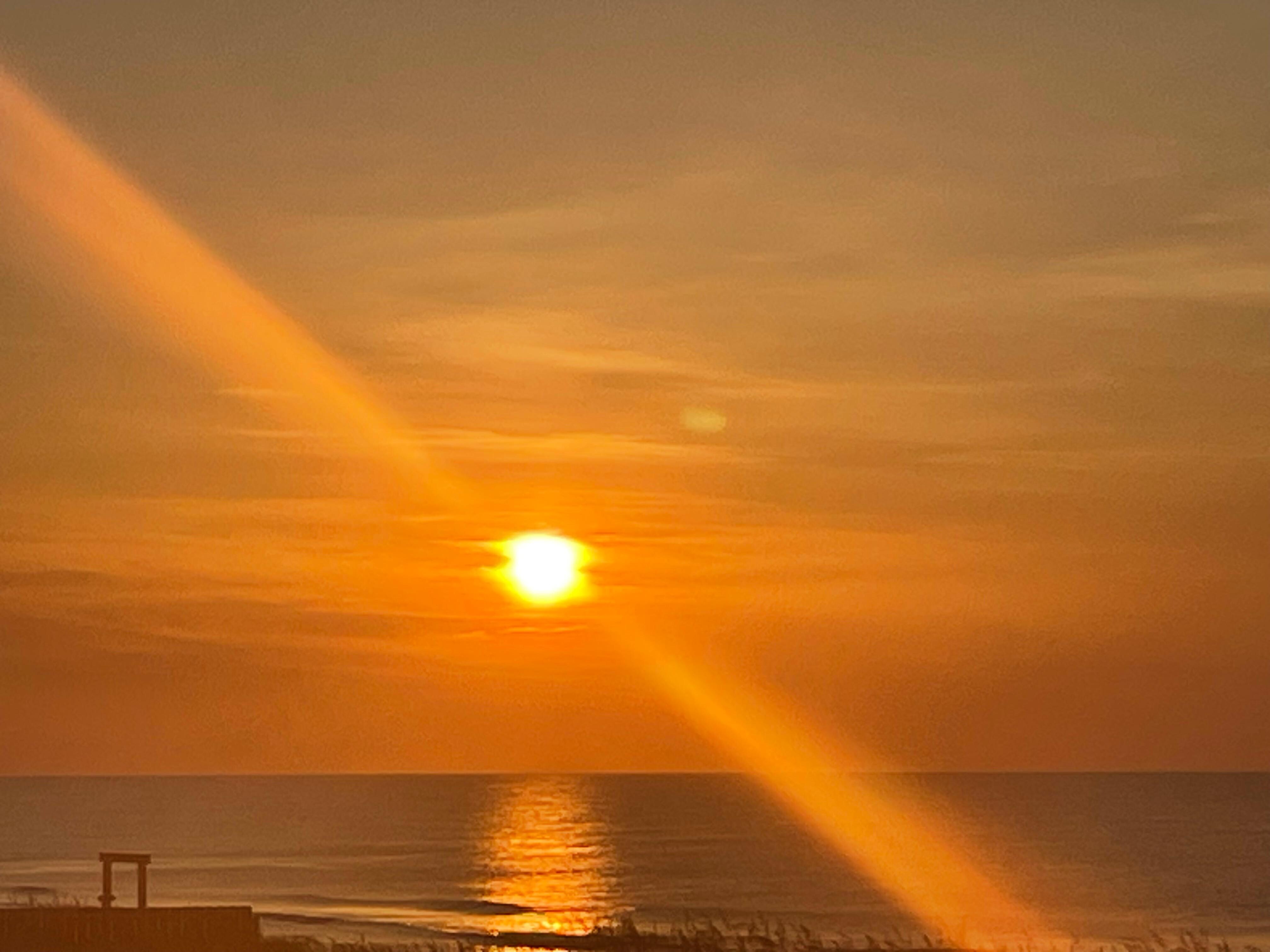 Morning sunrise from the balcony