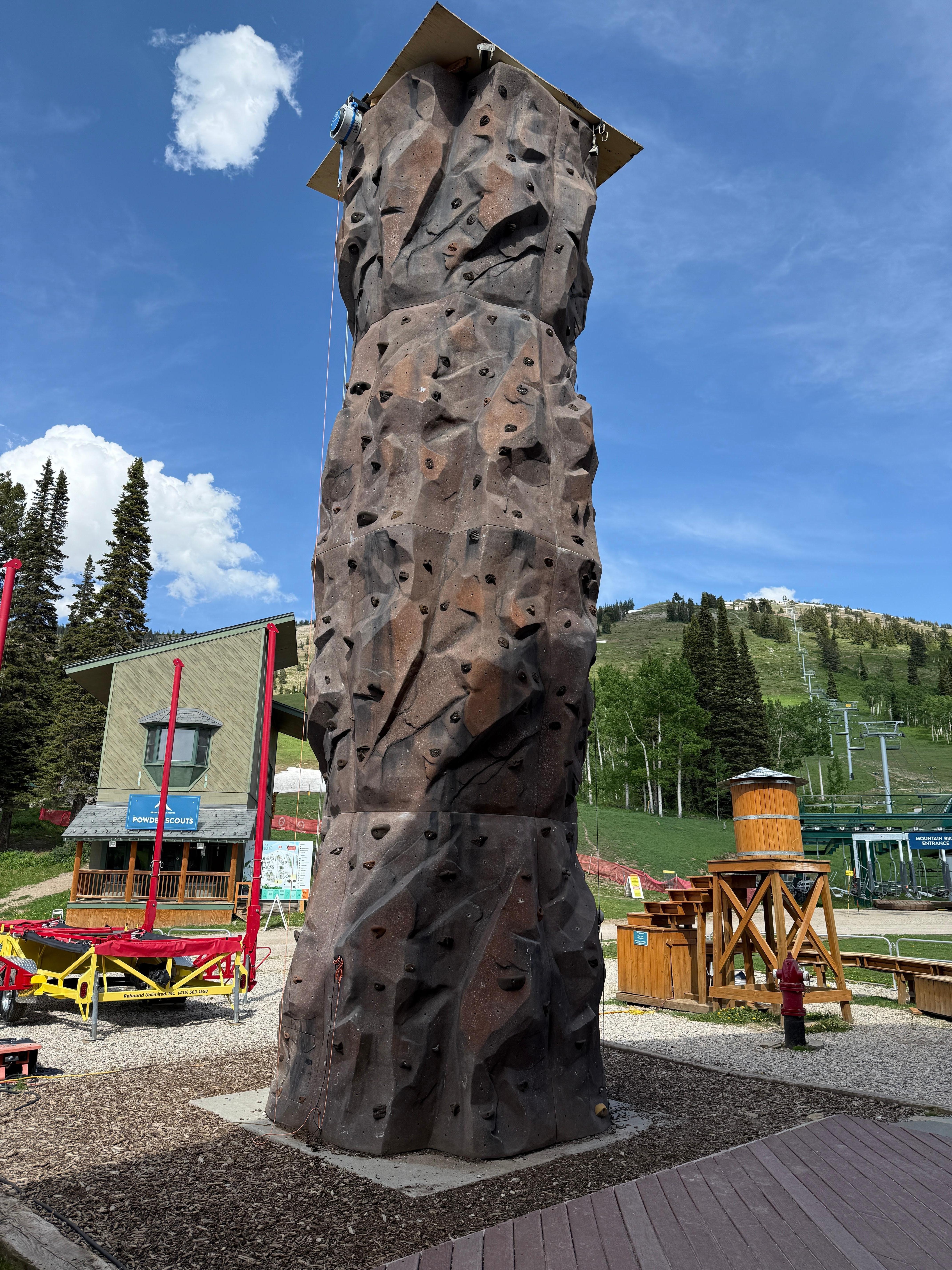 Rock climbing area