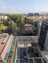 View from my room on the 10th floor looking north.