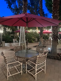 Patio area was relaxing