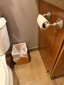The amount of toilet paper provided.