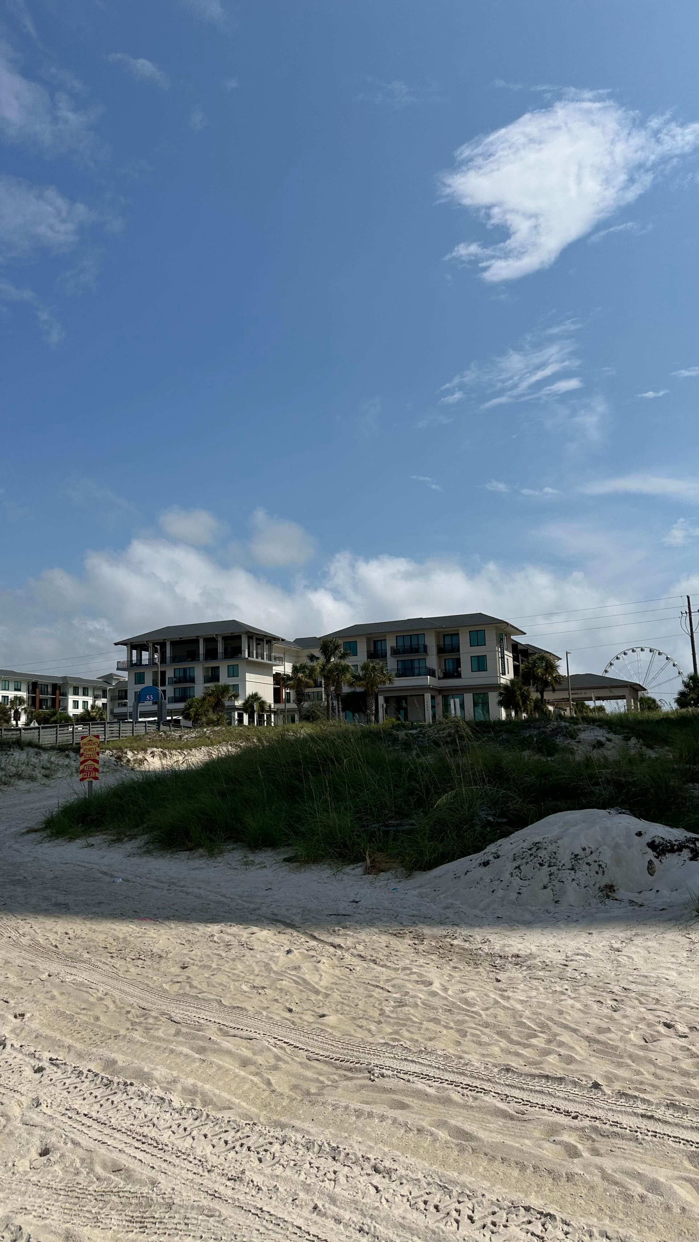 Hotel from the beach 