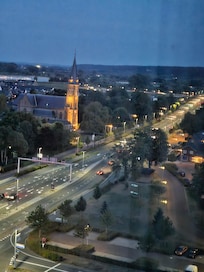 foto genomen vanuit het raam van mijn hotelkamer