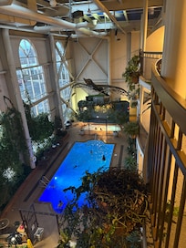 View from our balcony. Lovely atmosphere.