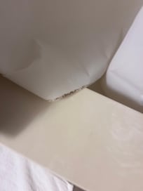 Molded bathroom shower curtain