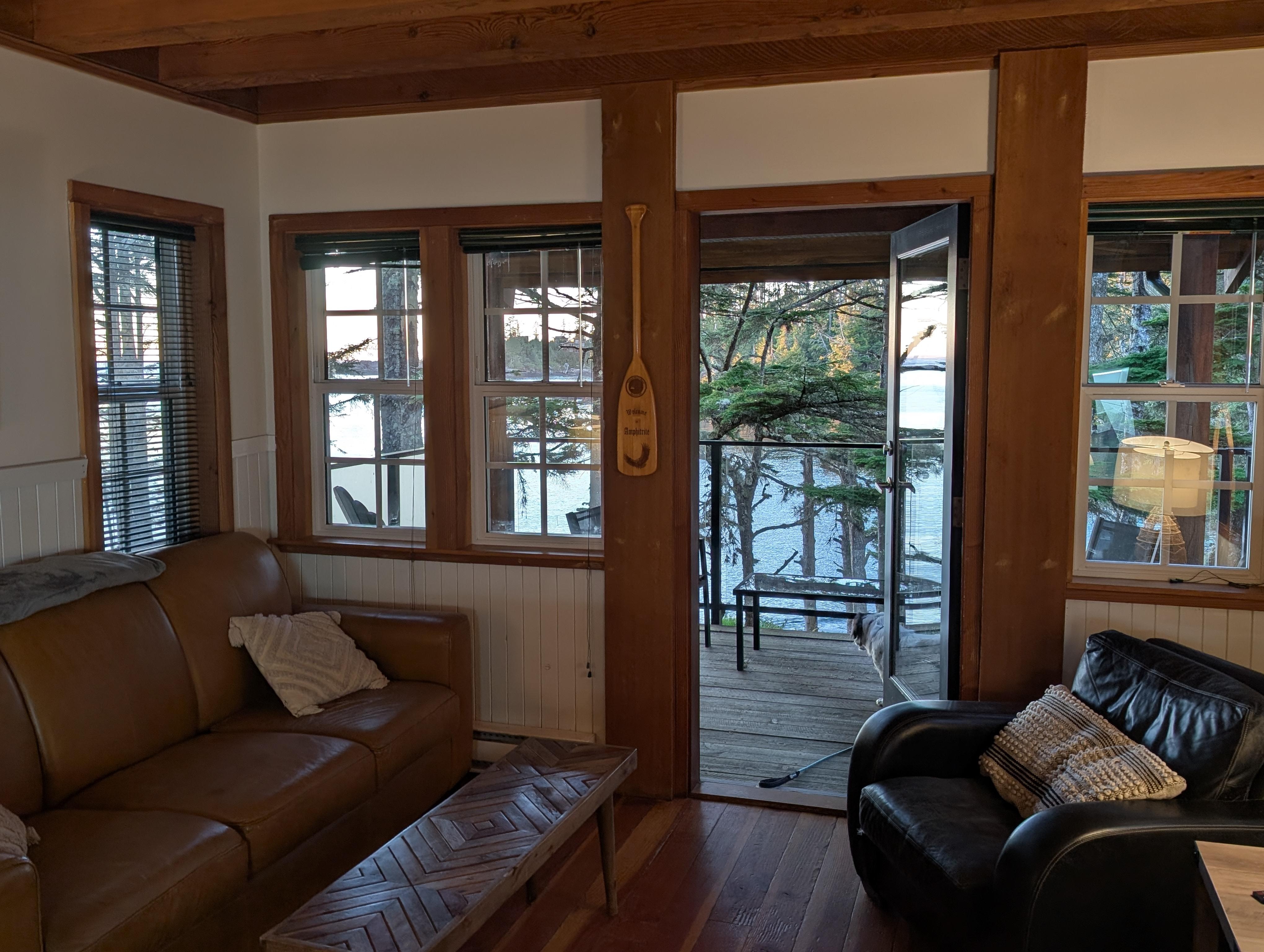 That chair on the right has a perfect view of the inlet