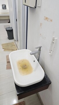 Clogged sink in common area