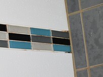 Filthy tiles in shower