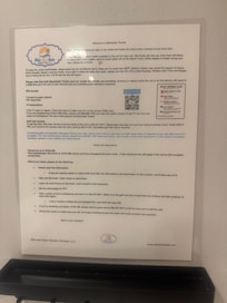 WiFi password on the wall placard is not correct.
