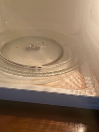 The microwave didn’t work and it was dirty