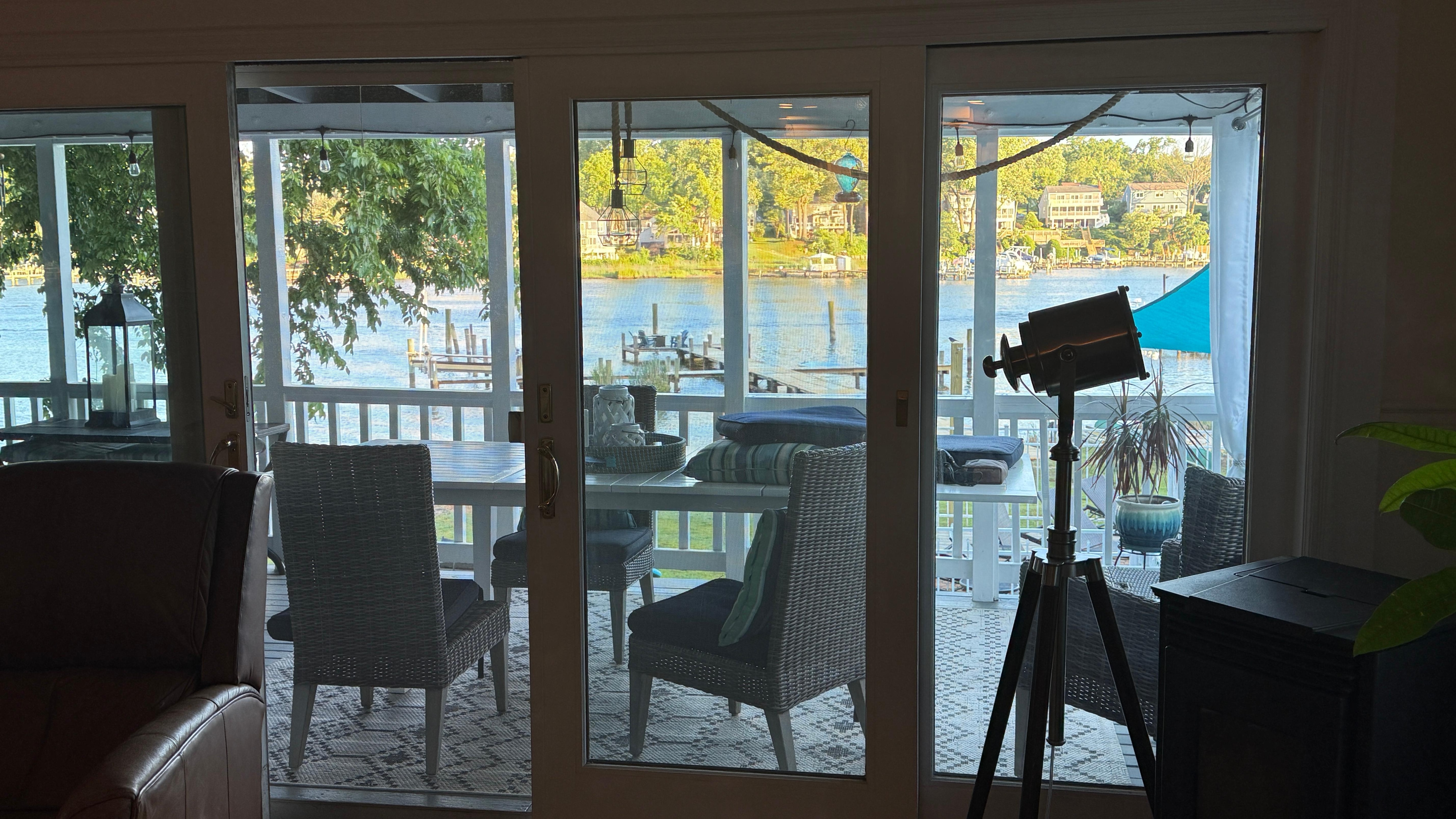 View from living room. 