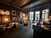 The main stair case in the lobby