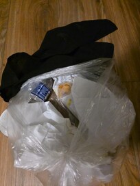 Garbage i collected left in the room before I checked in