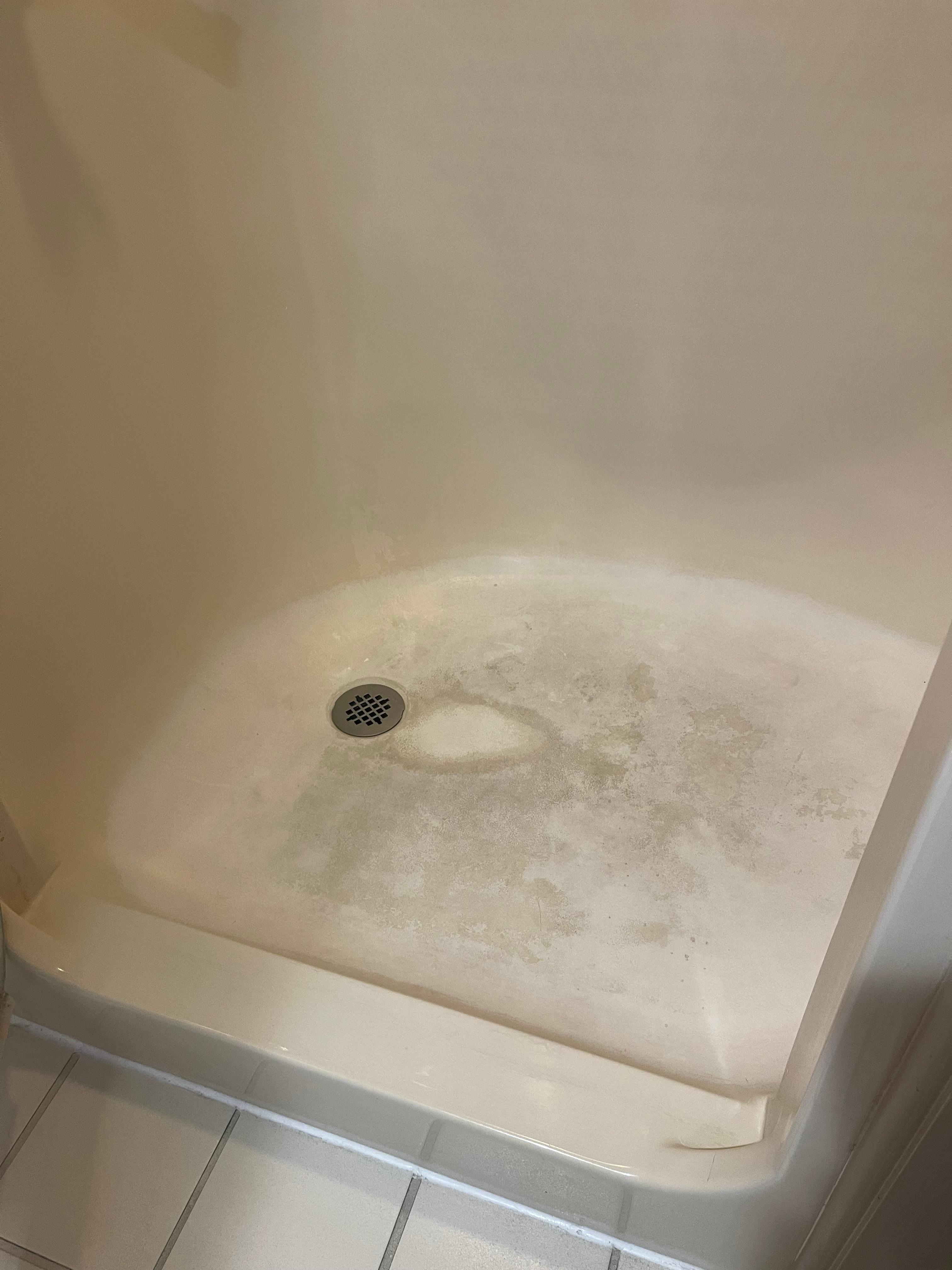 Shower floor was disgusting. I had to put a towel on the floor just to shower.