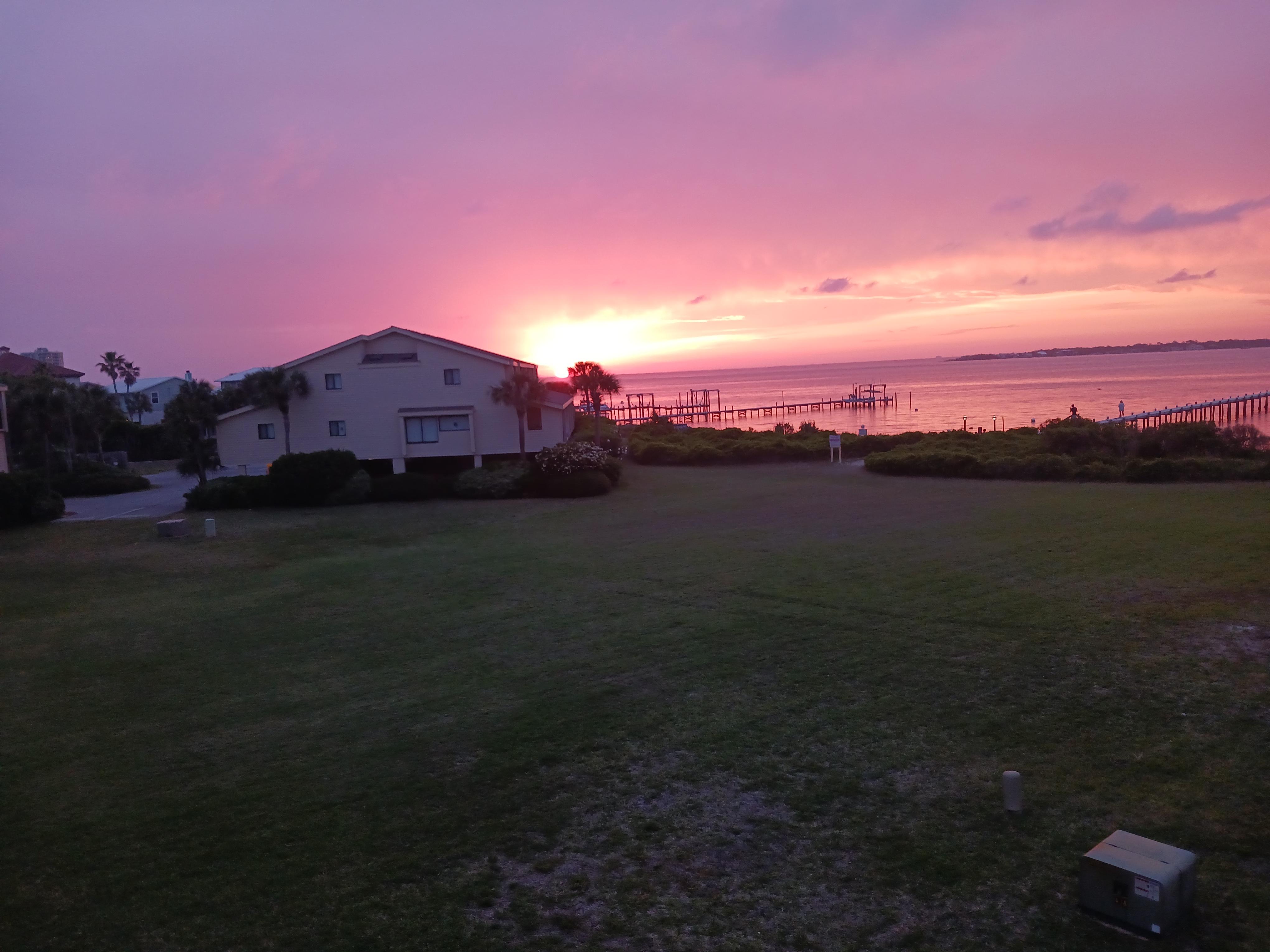 This was our last sunset, picture taken from balcony of condo