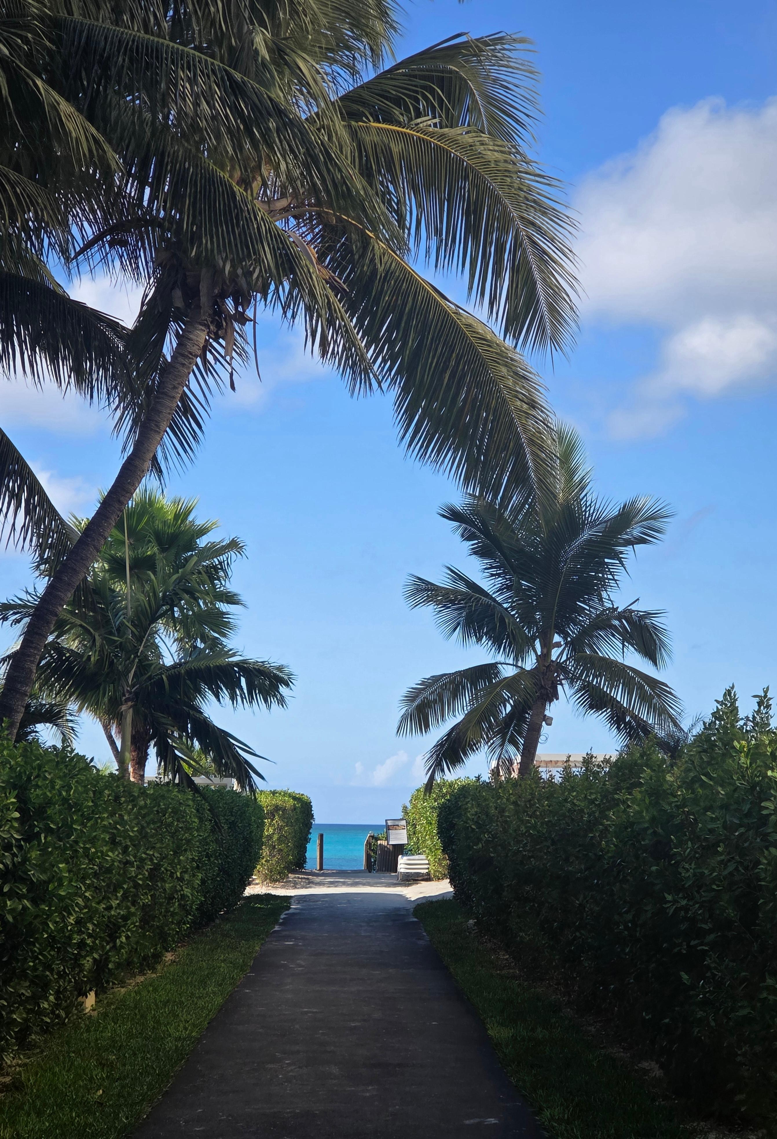Entrance to beach 4 minute walk from rental property.